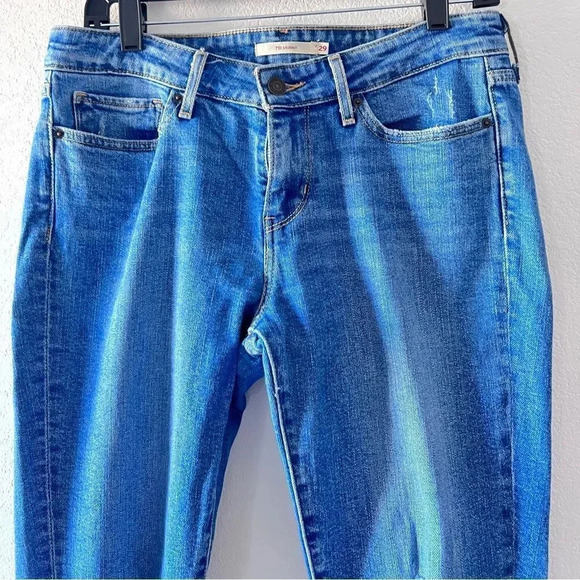 Levi’s‎ 711 Women's Cotton Skinny Distressed Patch Jeans 29 - Picture 4 of 9